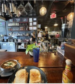 Great indoor dining experience- chikn club sandwich #Veganuary at Graze in Nashville