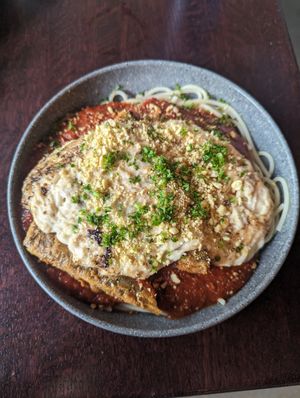 Tofu parm at Graze in Nashville