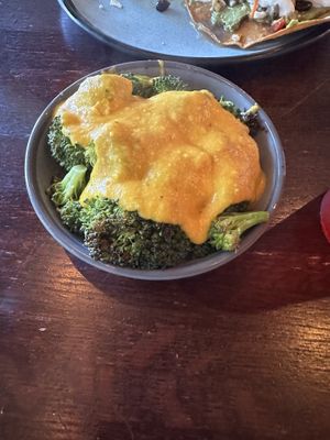 Broccoli with cashew cheese (side)  at Graze in Nashville