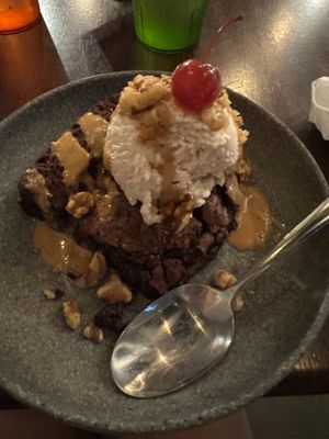 Delicious brownie sundae   at Graze in Nashville