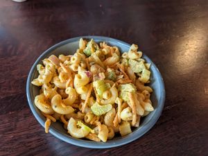 Macaroni salad side at Graze in Nashville