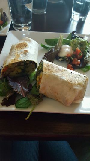 Root Veggie Burrito at Sunday brunch - delicious!  at Graze in Nashville