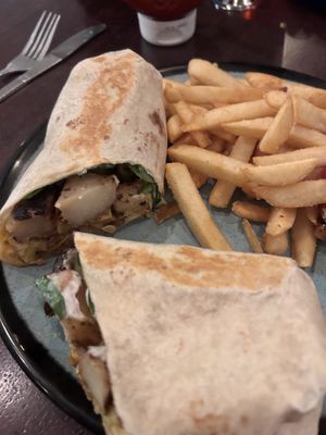 Roasted veggie burrito   at Graze in Nashville