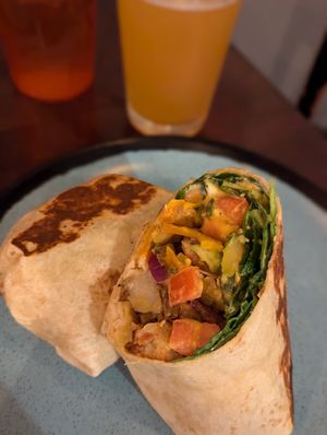 Roasted Veggie Burrito at Graze in Nashville