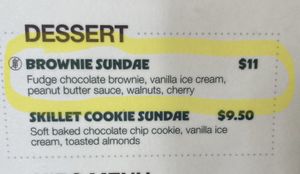 Dessert ingredients    at Graze in Nashville