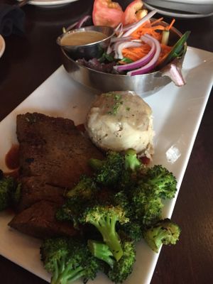 Seitan steak at Graze in Nashville