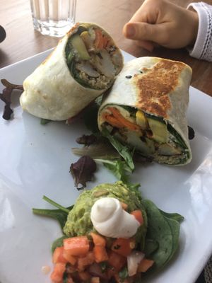 Vege wrap at Graze in Nashville