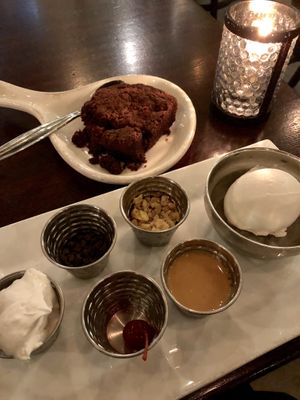 Brownie sundae at Graze in Nashville