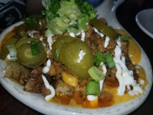 Loaded potatoes at Graze in Nashville