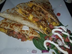 Breakfast quesadilla. This was the "special" 😍 at Graze in Nashville