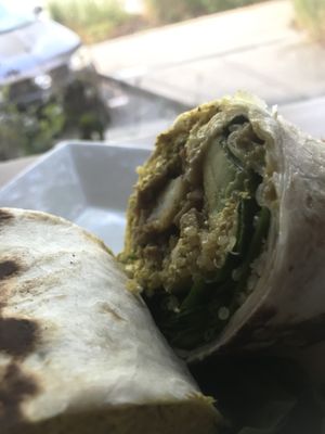 Burrito close up! at Graze in Nashville