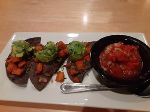 Tostadas at Poppycock's in Traverse City
