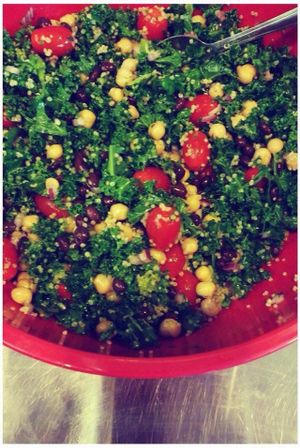 Tabouli Protein Salad (vegan) at Spokes Bike Cafe in Squamish