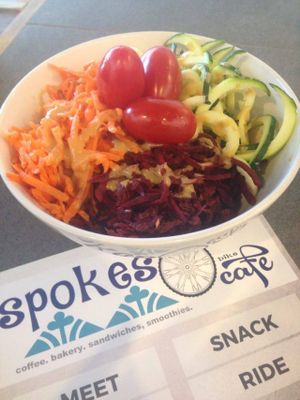 Aloha Hola Bowl (vegan) at Spokes Bike Cafe in Squamish