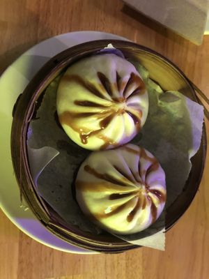 Vegan bao buns  at DimSum Market in Madrid
