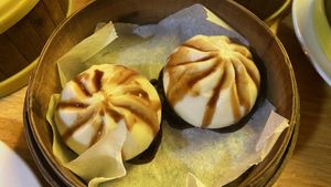 Bao vegano  at DimSum Market in Madrid