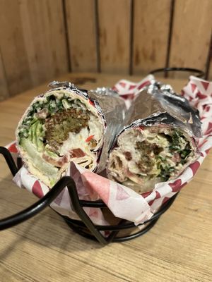 Falafel lags  at The Hummus and Pita Co in New York City
