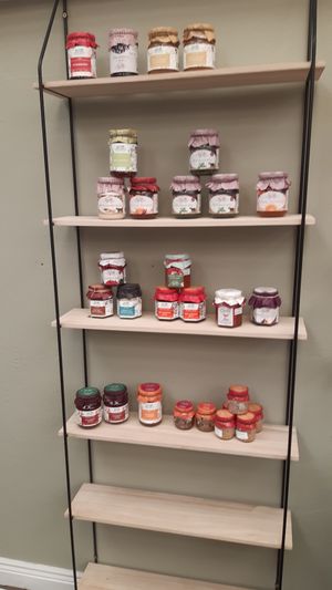 Artisan jams etc. for sale at Ardcarne Garden Cafe in Ardcarne