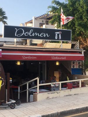 The restaurant at Dolmen Bar in Lanzarote