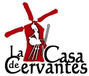 La Casa de Cervantes logo at La Casa de Cervantes in Guatemala City