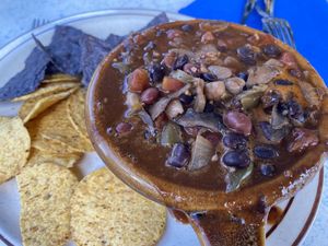 Chili with no sour cream  at Good Harbor Grill in Glen Arbor