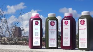 Cold pressed juices at SpaJuiceBar in Fort Lauderdale