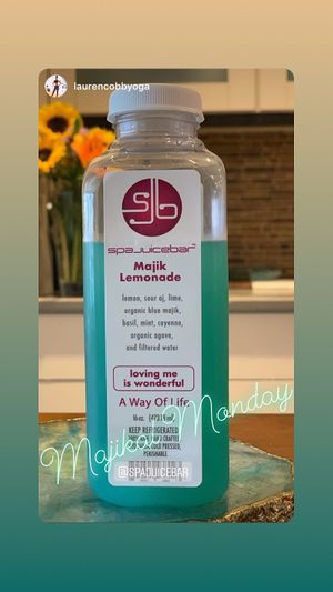 Blue Majik Lemonade. Stop by and try out this delicious lemonade- it's alkalizing, sweet, and addictive!  at SpaJuiceBar in Fort Lauderdale