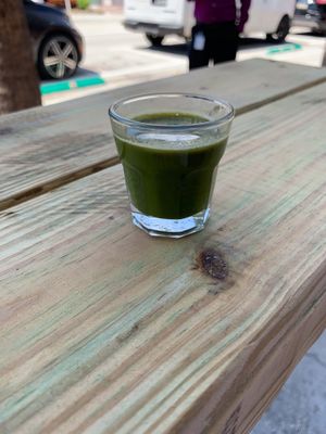 Let's do shots! (of wheatgrass) at SpaJuiceBar in Fort Lauderdale