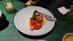 Pasta at Uu Dam Chay in Hanoi