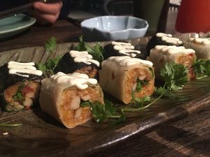 Vegan sushi! at Uu Dam Chay in Hanoi