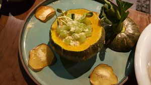 Fried rice in pumpkin at Uu Dam Chay in Hanoi