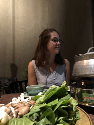 Mushroom hot pot. Good for 2/3 persons. Depends on hungry you are.  at Uu Dam Chay in Hanoi