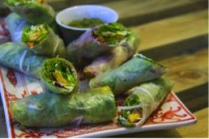 Avocado Fresh Nem rolls at Om Hanoi in Hanoi