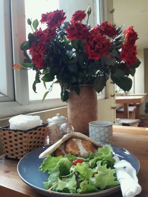 Falafel Pita for 120.000 at Om Hanoi in Hanoi