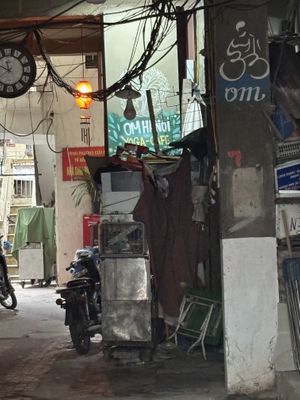 Way to the restaurantt  at Om Hanoi in Hanoi