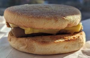 Vegan Breakfast Sandwich at Triumph Coffee in Portland