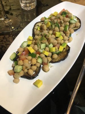 Chickpea egg plant salad  at URBN Culture in Taipei