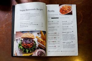 Menu (more on https://itravelforveganfood.com/vegan-taipei-guide/) at URBN Culture in Taipei