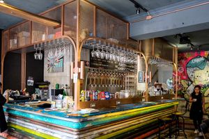 Beautiful modern decor at URBN Culture in Taipei