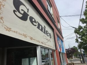 Street view at Genies Cafe in Portland