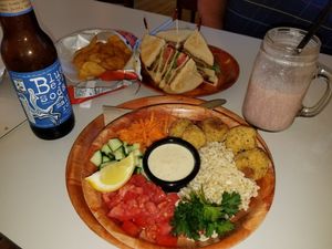 Falafel bowl & Club at GOOD juju in Frederick
