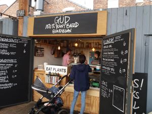 Front of kiosk at gud in Altrincham