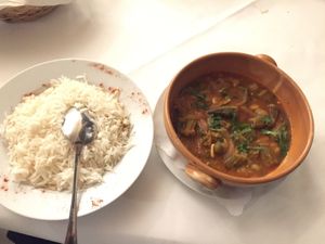 Vegan main dish at Al Zaytouna in Vienna