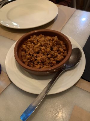 “Chichas” salmantinas at 269 Gastro Vegan in Salamanca