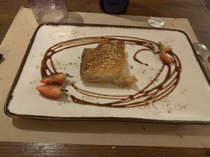 Pastel Manzana at 269 Gastro Vegan in Salamanca