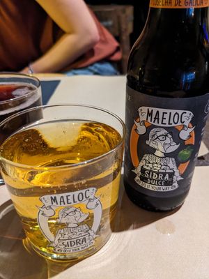 Cider at 269 Gastro Vegan in Salamanca