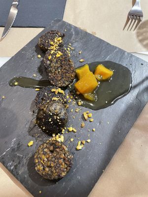 Morcilla   at 269 Gastro Vegan in Salamanca