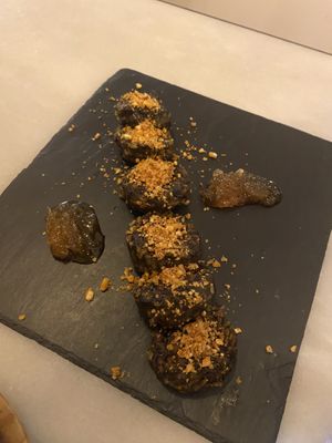 “Morcilla de arroz"  at 269 Gastro Vegan in Salamanca