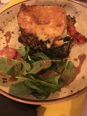 Lasaña de espinacas  at 269 Gastro Vegan in Salamanca