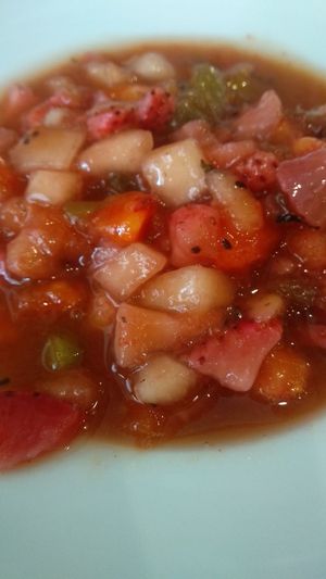 Macedonia de frutas at 269 Gastro Vegan in Salamanca